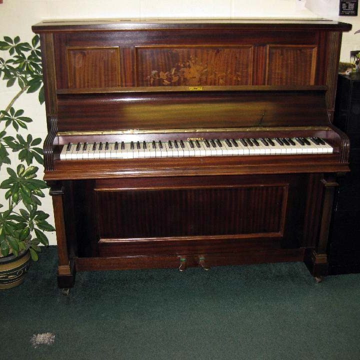 coronet with inlaid floral marquetry piano 1