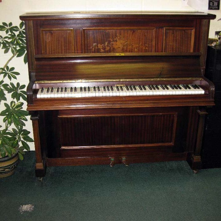 Coronet with inlaid floral marquetry - £895 - H 126 / L 141 / D 59cm