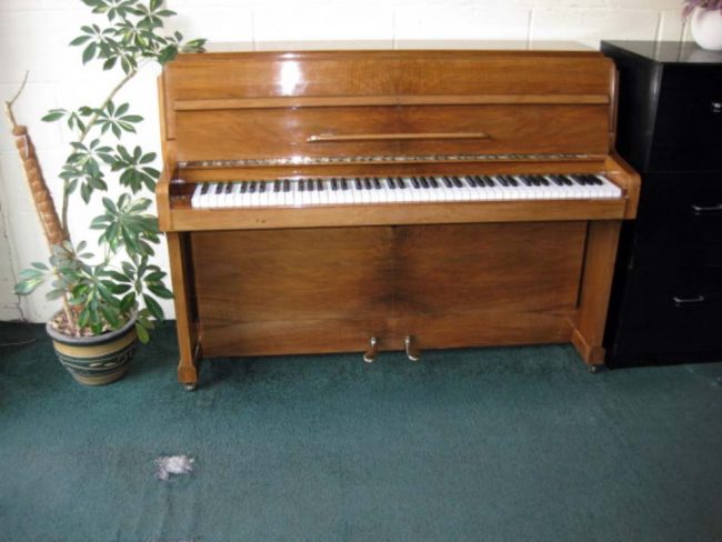 knight in honey walnut piano 1